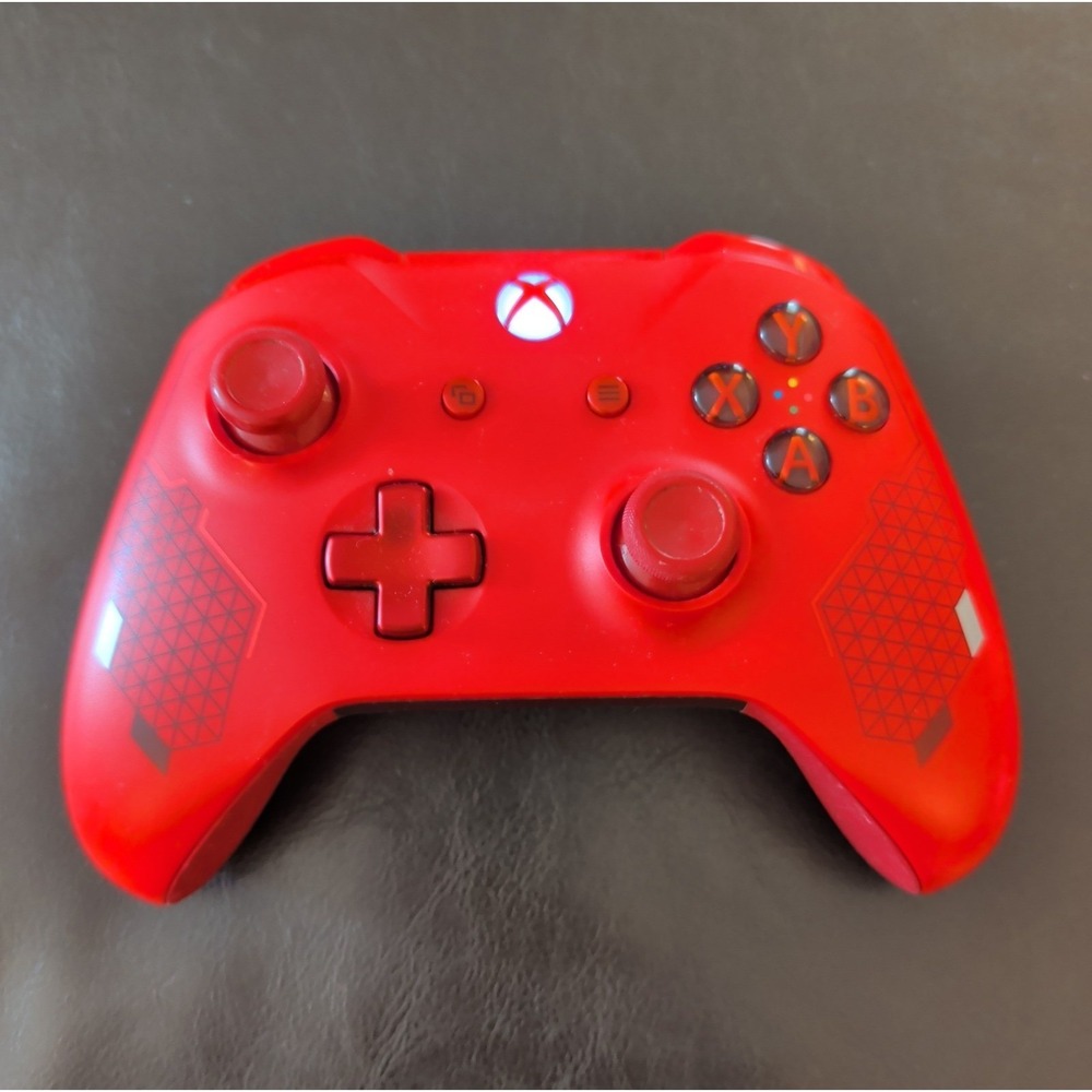 Microsoft XBOX ONE Sport Red Special Edition Wireless Controller 1708 READ